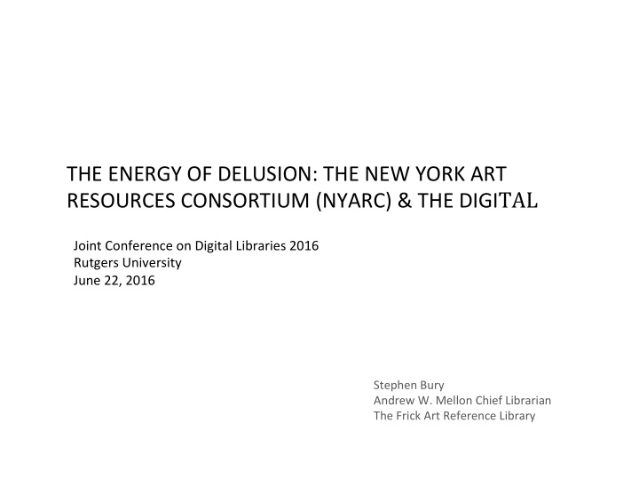 the energy of delusion the new york art resources