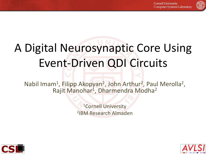 event driven qdi circuits