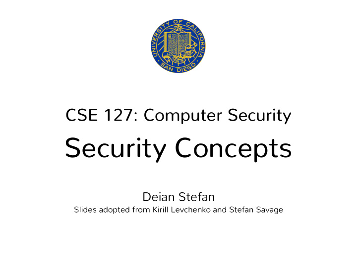 security concepts