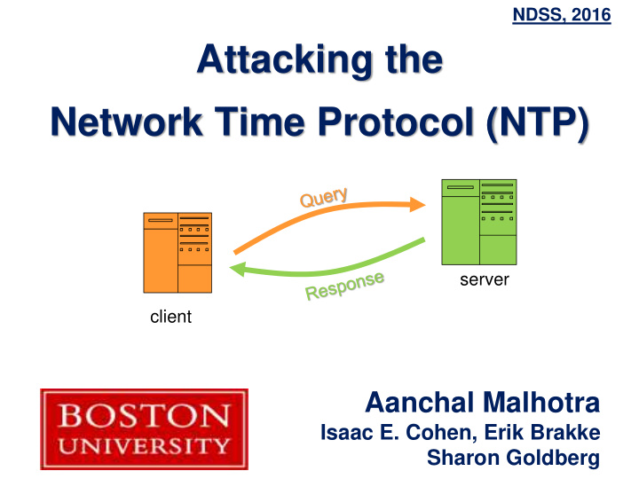 network time protocol ntp