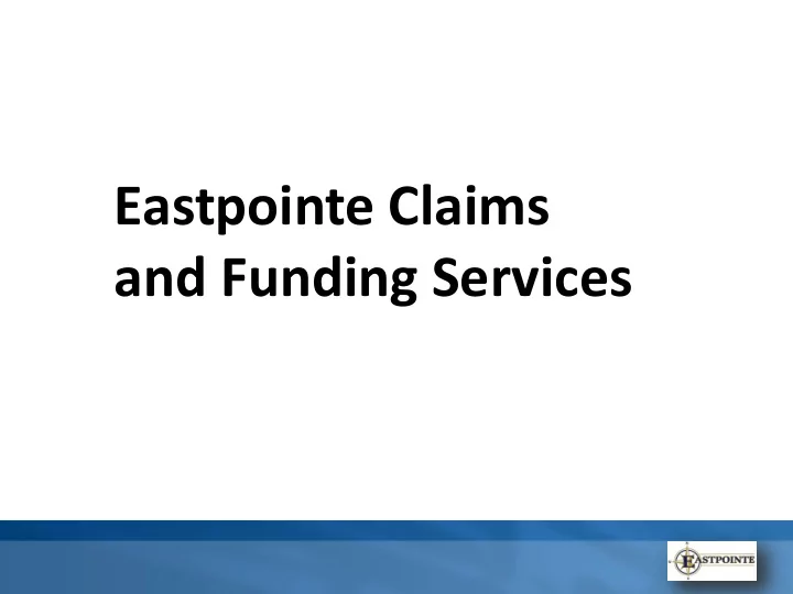 and funding services