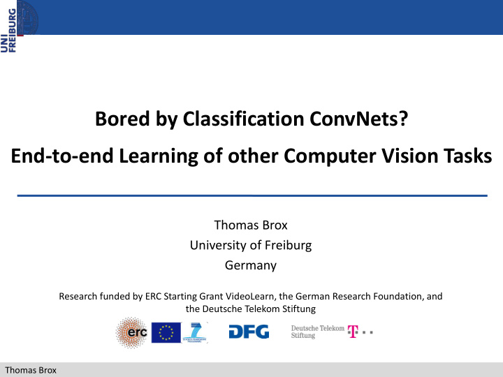 bored by classification convnets