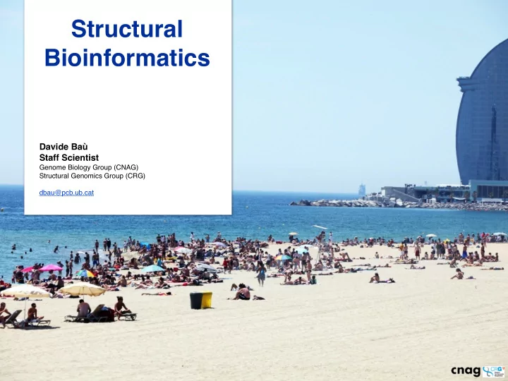 structural bioinformatics