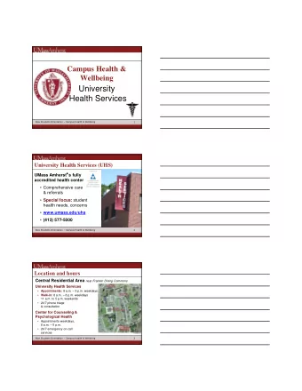 University  Health Services