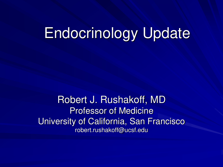 endocrinology update
