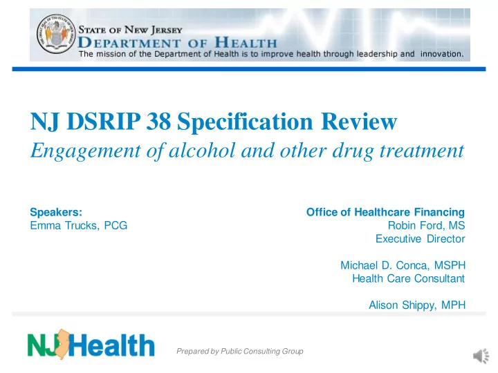 nj dsrip 38 specification review