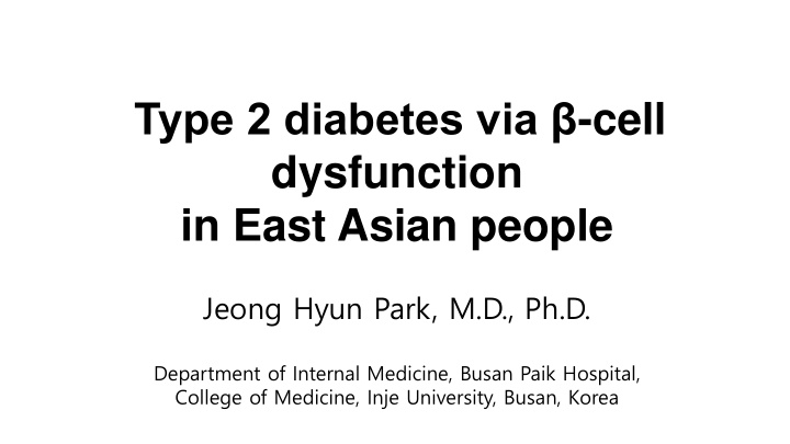dysfunction in east asian people