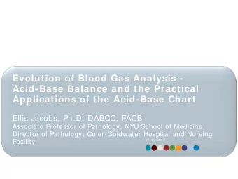 Evolution of Blood Gas Analysis -  Acid-Base Balance and the Practical Applications of the