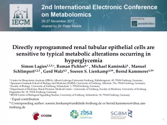 Directly reprogrammed renal tubular epithelial cells are  sensitive to typical metabolic