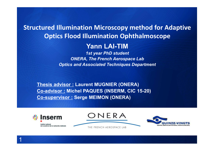 structured illumination microscopy method for adaptive
