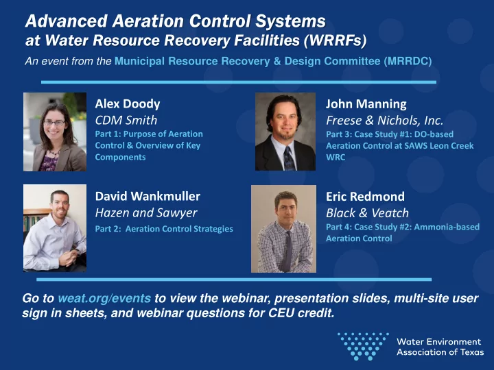 advanced aeration control systems