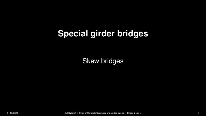 special girder bridges