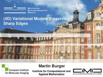 Martin Burger  Institute for Computational and  Applied Mathematics  2  Mathematical Imaging