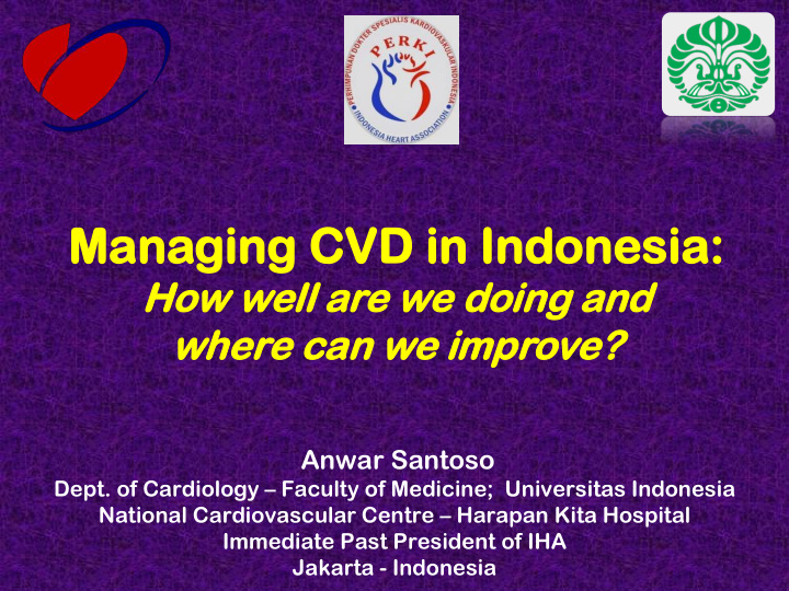 man anaging ging cvd vd in in in indonesia donesia