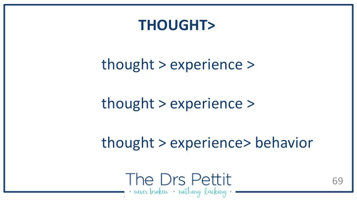 thought thought experience thought experience thought