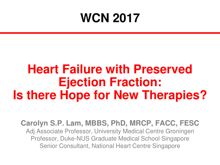 heart failure with preserved