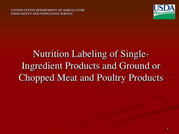 united states department of agriculture food safety and