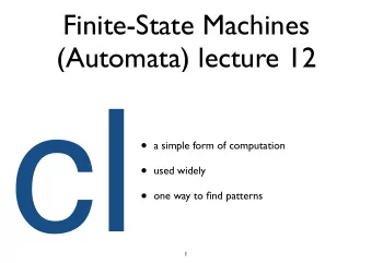 cl  a simple form of computation  used widely  one way to find patterns  1  current  A  A