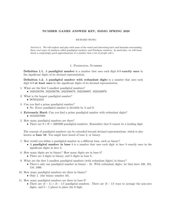 number games answer key smmg spring 2020