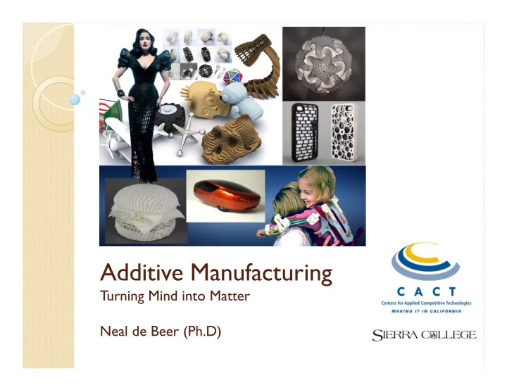 additive manufacturing