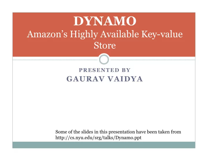 introduction need for a highly available distributed data