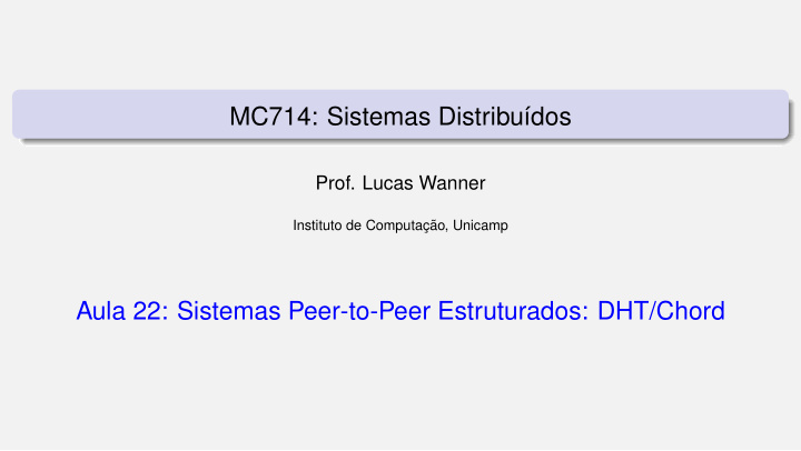 mc714 sistemas distribu dos