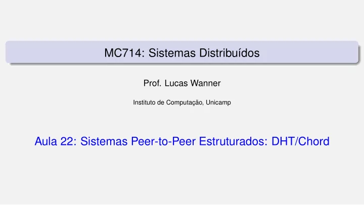 mc714 sistemas distribu dos