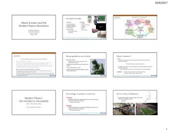 10/6/2017 But what is Science? Prof. Dan Hooper Concepts for today September 30, 2017