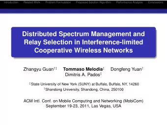 Distributed Spectrum Management and  Relay Selection in Interference-limited  Cooperative Wireless