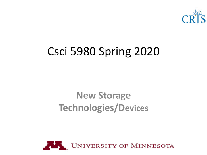 csci 5980 spring 2020