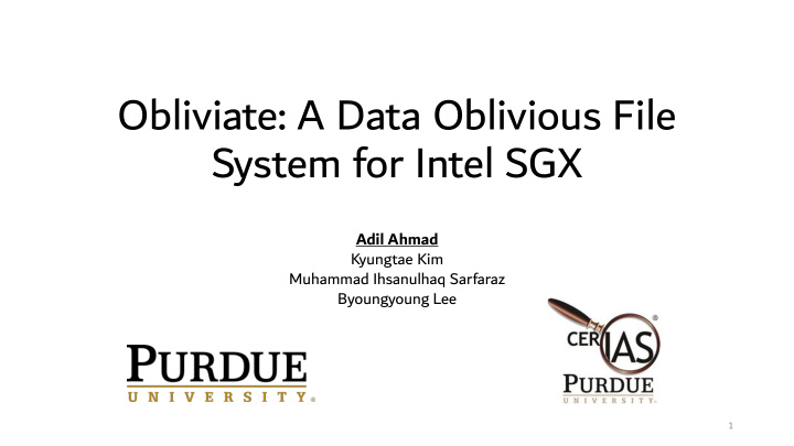 system for intel sgx
