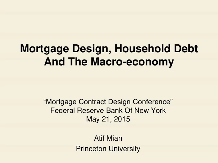 and the macro economy