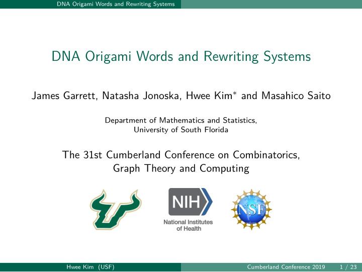 dna origami words and rewriting systems
