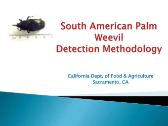 Cali  liforni  ornia  a Dept.  t. of  f Food  ood &amp; Ag  &amp; Agricu  icult  lture  ure  Sacram