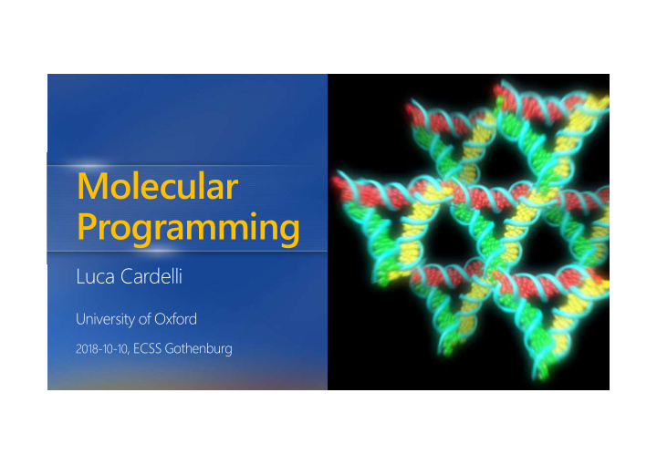 molecular programming