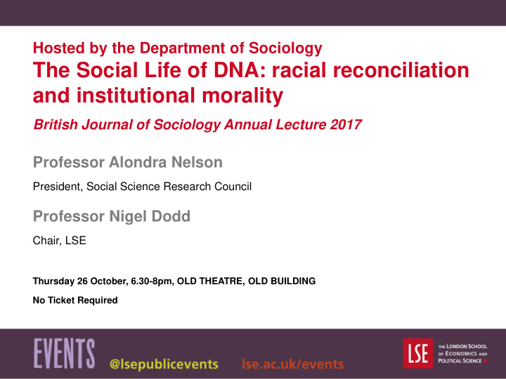 the social life of dna racial reconciliation and