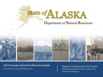 S TATE of A LASKA Land Base   586,412 square milesmore than twice the size of Texas   Is