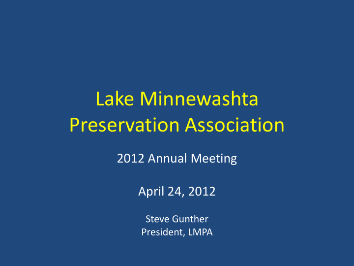 preservation association