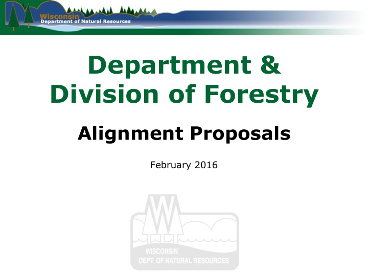 department division of forestry