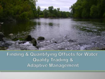 Webinar 1. Overview  Webinar 2. Finding and Quantifying Credits  Webinar 3. Developing a Plan