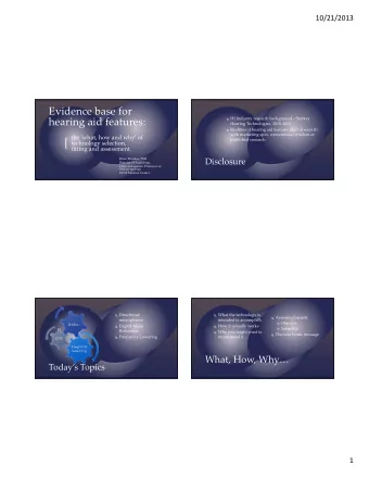 { published research technology selection, fitting and assessment. Drew Dundas, PhD  Disclosure