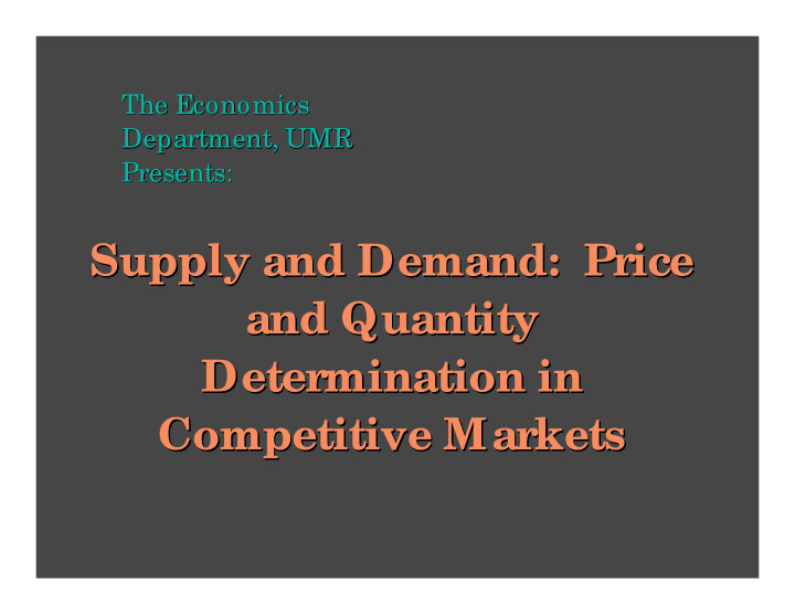 supply and demand price supply and demand price and