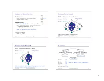 1  Dominance Frontiers Revisited  Dominance Frontiers and SSA  Suppose that node 3 defines variable