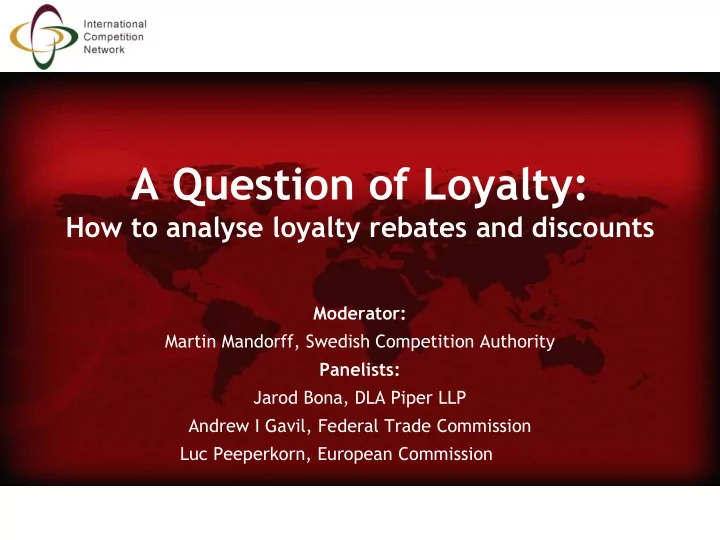 a question of loyalty