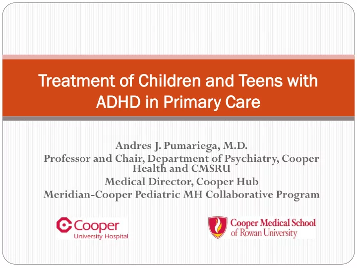 adhd dhd in primar imary y care