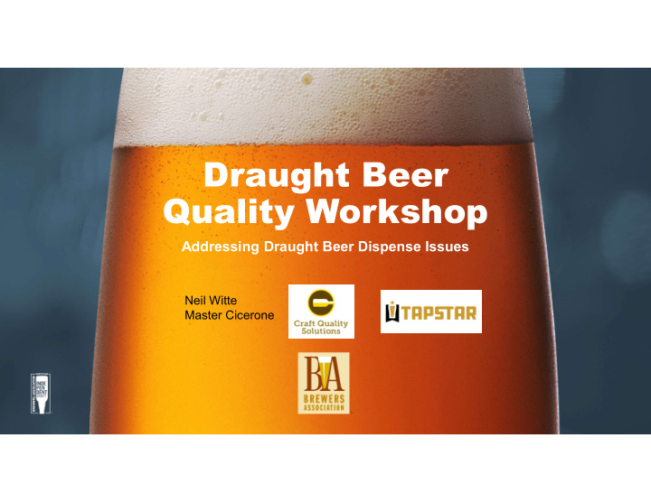 draught beer quality workshop