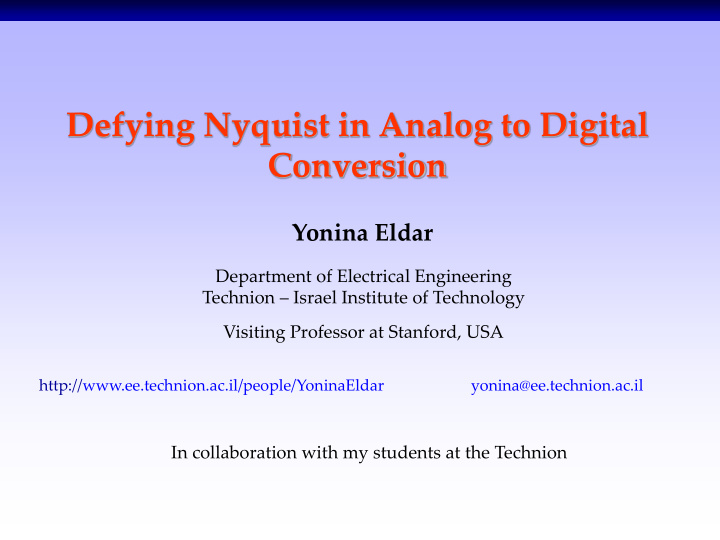 defying nyquist in analog to digital