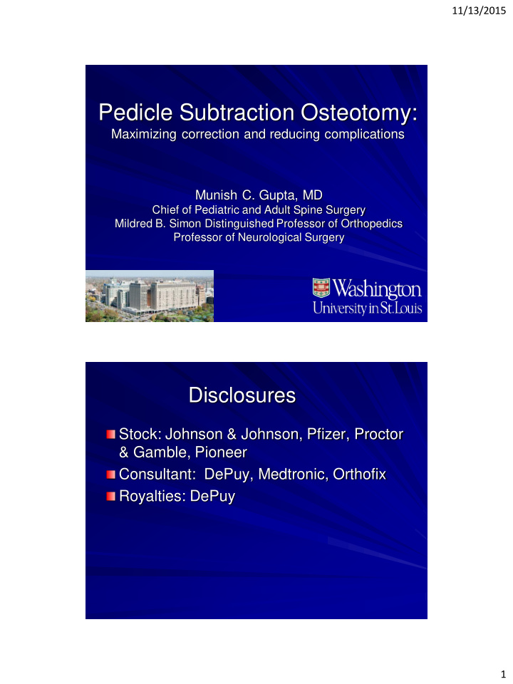 pedicle subtraction osteotomy