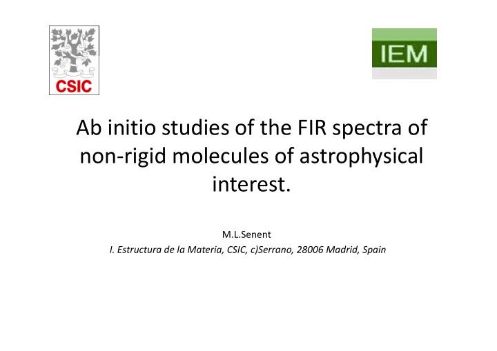 ab initio studies of the fir spectra of p non rigid
