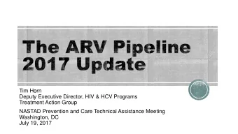 Deputy Executive Director, HIV &amp; HCV Programs  Treatment Action Group  NASTAD Prevention and